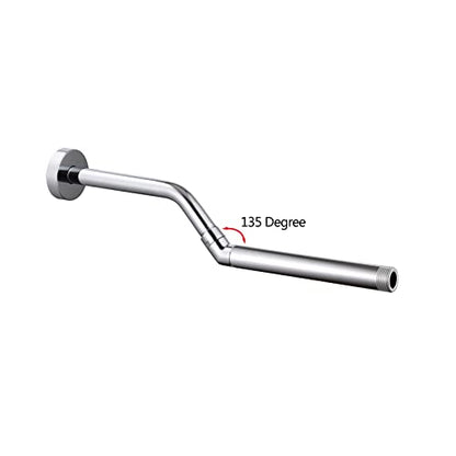 Shower Head Elbow Adapter, Shower Arm Elbow Adapter for Hand Showers and Wall-mounted Showers，Shower Arm Extension (135degree） - color: 135degree