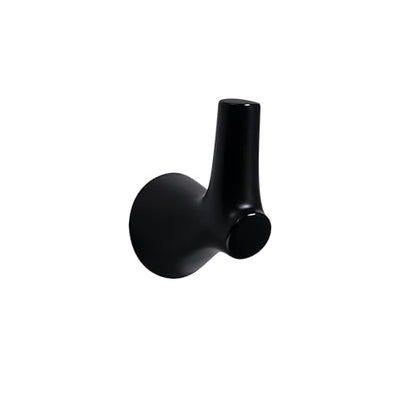 AVICCI 5 Pack Towel Hooks Matte Black Coat Hooks, Zinc Alloy Heavy Duty Bathroom Hooks Wall Mounted for Robes & Towels Hand Towel Hook Holder Kitchen, Bathroom Accessories - color: Matte Black