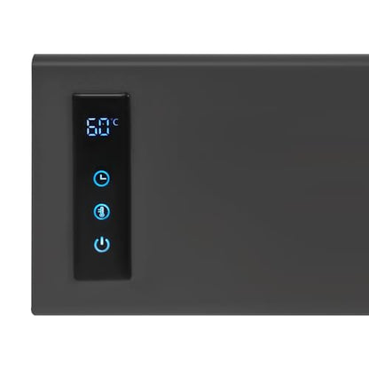 Electric Towel Warmer Rack, Wall-Mounted Towel Heater with Built-in Timer & Temperature Control, Electric Towel Dryer for Bathroom, IPX4 Waterproof, Gun Grey