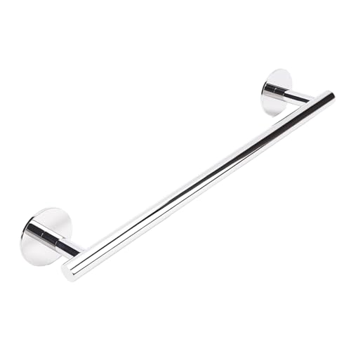 Self Adhesive Towel Bar,16" Chrome No Drill Bathroom 304SS Heavy Duty Towel Rack - color: Chrome, size: 15.7 Inch