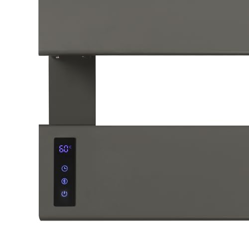 Electric Towel Warmer, Wall-Mounted Towel Heater with Timer & LED Screen, Temperature Adjustment, IPX4 Waterproof Towel Rack Dryer for Bathroom, Hotels, Home, Wide Heating Panel, 17.72" W (2 Tier) - size: 2 Tier