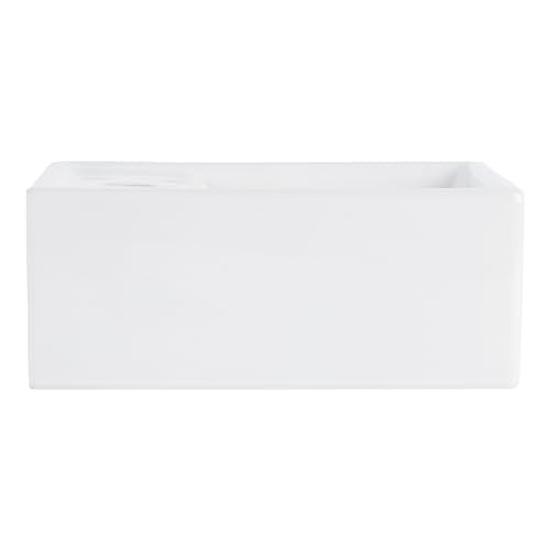 Signature Hardware 484632 Kaisy 22" Modern Porcelain Wall-Mounted Bathroom Sink with Overflow and Single Faucet Hole