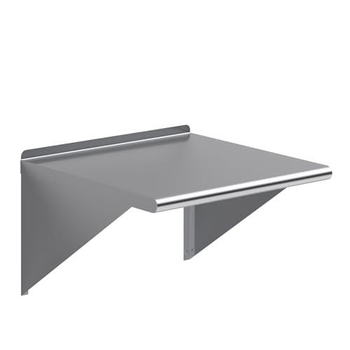 AmGood 24 in. x 24 in. Stainless Steel Wall Shelf | NSF | Metal Shelving | Garage, Laundry, Storage, Utility Room | Restaurant, Commercial Kitchen - size: 24 in. x 24 in.
