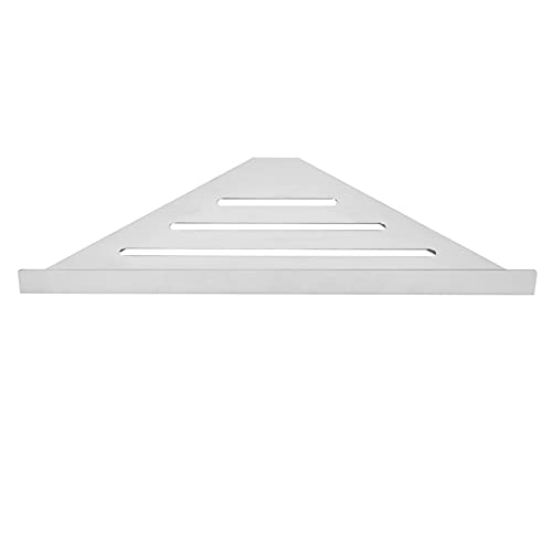 Zerodis Stainless Steel Wall Mounted Corner Shower Shelf High Capacity Storage Rack for Bathroom Durable Commercial and Home Organization (No punching type) - size: No punching type