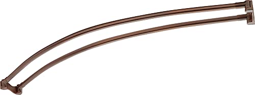 Signature Hardware 466778 60" Curved Brass Shower Rod - color: Chrome