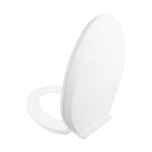 Renovators Supply Manufacturing White Plastic Soft Close Toilet Seat Elongated Slow Close Toilet Seat With Adjustable Mounting Hardware Pack Of 3 - color: White, size: Pack of 3