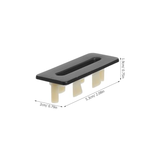 3pcs Sink Overflow Cover: Washbasin Drain Overflow Hole Plug - Metal Basin Cover Cap for Vanity Bathtub - Rectangle Kitchen Sink Hole for Bathroom Basin