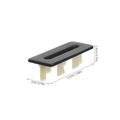 3pcs Sink Overflow Cover: Washbasin Drain Overflow Hole Plug - Metal Basin Cover Cap for Vanity Bathtub - Rectangle Kitchen Sink Hole for Bathroom Basin