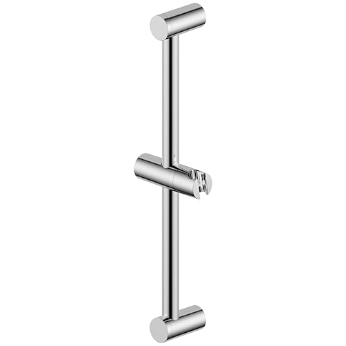 Shower Slider bar 18 Inches with Adjustable Handheld Shower Head Holder for Bathroom Shower Bar for Shower Head Stainless Steel Sliding bar with ABS Slider, (Polished Chrome) - color: Polished Chrome