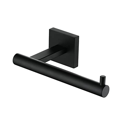 KOKOSIRI Toilet Paper Holder for Bathroom Toilet Roll Holder Hold Mega Rolls Matte Black Stainless Steel B2005BK - color: Matte Black, size: Horizontal