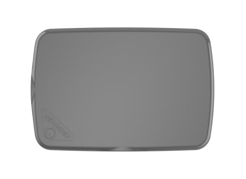 Rev-A-Shelf 32 Qt Under Sink Garbage Can Lid for Base Kitchen and Bathroom Cabinet, Replacement Trash Bin Lid Only, Metallic Silver, RV-32-LID-17-1-40 - color: Silver, size: 32 QT