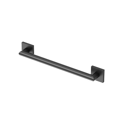 Gatco 661MX Glam Too 18" L Grab Bar, Matte Black/ADA Compliant Stainless Steel Safety Grab Bar for Bathroom - color: Matte Black, size: 18 Inch