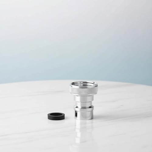 Universal Faucet Adapter Kit with Snap-On Design | 15/16”-27 Male to 55/64”-27 Female Thread Converter for Portable Dishwasher/Sink Hose/Aerator