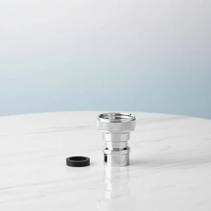 Universal Faucet Adapter Kit with Snap-On Design | 15/16”-27 Male to 55/64”-27 Female Thread Converter for Portable Dishwasher/Sink Hose/Aerator