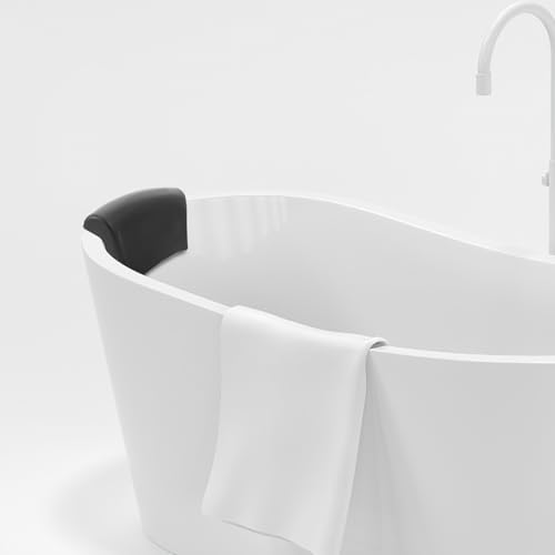 Non-Slip Bath Pillow with Suction Cups for Neck and Head Support, Tub Pillow for Bathtub Relaxation and Spa, Waterproof Bathroom Accessory
