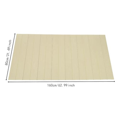 63x31.5in Bathtub Tray, Foldable Bathtub Cover Bath Insulation Cover, PVC Dustproof Shutter Bath Lid Cover Fit Most Tubs, Can Hold Wine Glass, Books, Tablets, Cellphones,Wood Grain - color: Wood Grain, size: 63x31.5in