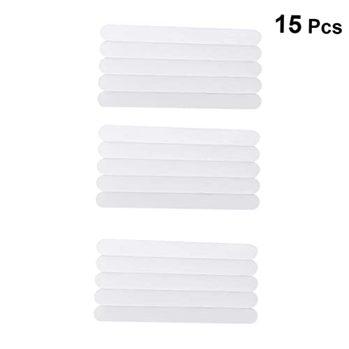 OUNONA 15Pcs Anti-Slip Tape Sticker, EVA Bathroom Safety Strips | Easy to Install, White Elegant Finish, Doorway and Corridor Use, Prevents Slipping