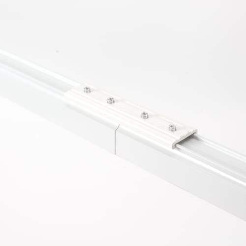 Straight Curtain Track Joiners & Connectors, White, 2 Pack, Easy Install Track Extension Accessories - color: White, size: JOINERS