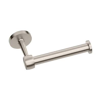 Gatco 5213SN Gibson Euro Toilet Paper Holder, Satin Nickel, Wall-Mounted Open Arm Bathroom Tissue Holder, Retro Modern Decorative Hardware - color: Modern Satin Nickel