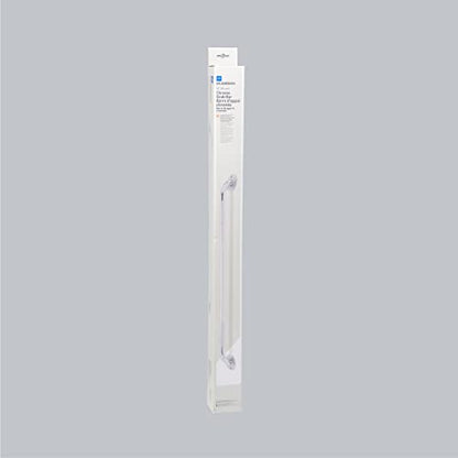 Medline Knurled Chrome 32” Grab Bar for Shower & Bathtub, Independence & Ease of Movement — For Elderly, Handicapped or Seniors, 300 lb. Capacity, 1 Bar - size: 32"