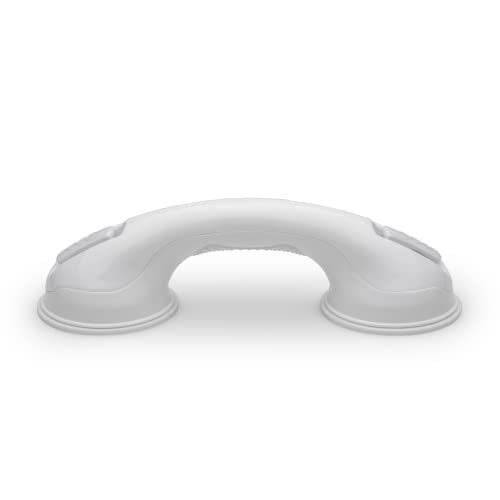 Safe-er-Grip Suction Cup Grab Bars for Bathtubs & Showers, White, 12 inches | Changing Lifestyles, Safety Bathroom Assist Handle - color: White, size: 12 inch (Pack of 1)