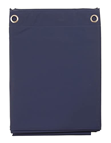 Elegant Heavy Duty Vinyl Shower Curtain Liner with 12 Metal Grommets Navy Blue - color: Navy Blue