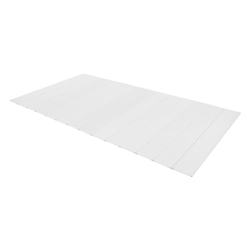 Bathtub Tray, 59x31.5in Foldable Bathtub Cover Bath Insulation Cover, PVC Dustproof Shutter Bath Lid Cover Fit Most Tubs, Can Hold Wine Glass, Books - color: White, size: 59x31.5in