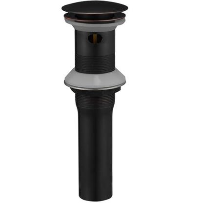 Bronze Bathroom Sink Drain Pop up Drain with Overflow Rustproof | Bathroom Sink Stopper with Detachable Strainer Basket All Metal Rustproof Fits 1-1/2" to 1-3/4" Sink Hole by Homevacious - color: Bronze