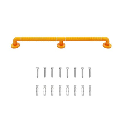 1 piece Safety Grab Bar,Non-Slip Textured Industrial Pipe Shower & Stair Handrail with Concave-Convex Surface,304 Stainless Steel Core(140cm/4.59ft) - size: 140cm/4.59ft