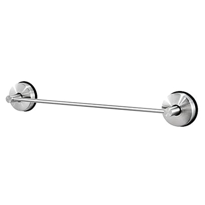 JOMOLA Towel Bar Suction Hand Towel Rack for Bathroom Stainless Steel Kitchen Towel Rail Holder Storage Hanger No Drilling Towel Bar Brushed Finish,17 inches - color: Silver