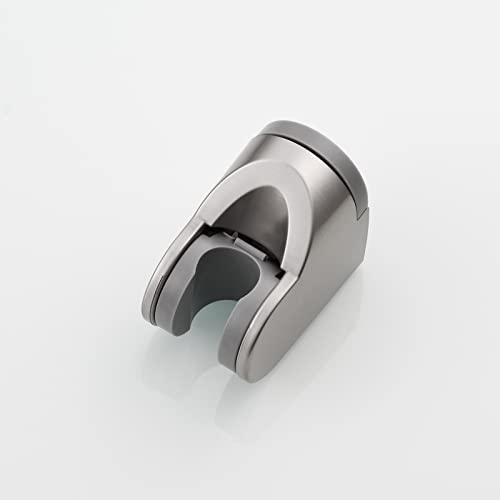 Adjustable Handheld Shower Head Bracket ABS Bathroom Hose Shower Wand Holder Wall Mount, Brushed Nickel, ST01NA - style: Brushed Nickel