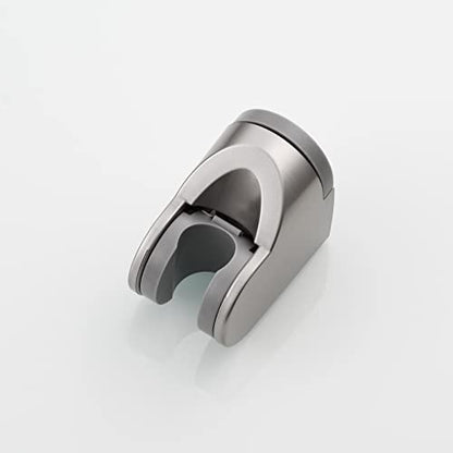 Adjustable Handheld Shower Head Bracket ABS Bathroom Hose Shower Wand Holder Wall Mount, Brushed Nickel, ST01NA - style: Brushed Nickel