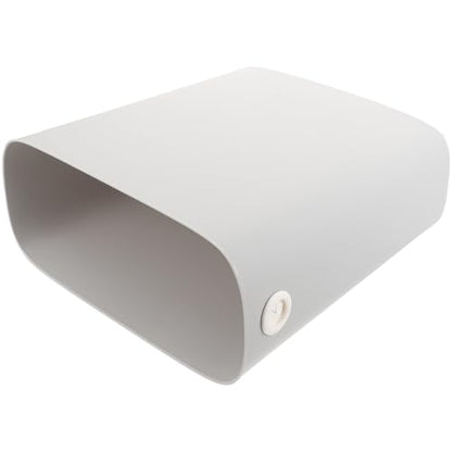 Outanaya Narrow Space Trash Can Light Gray Plastic Waste Paper Basket for Bathroom Kitchen Bedroom Home Garbage Container