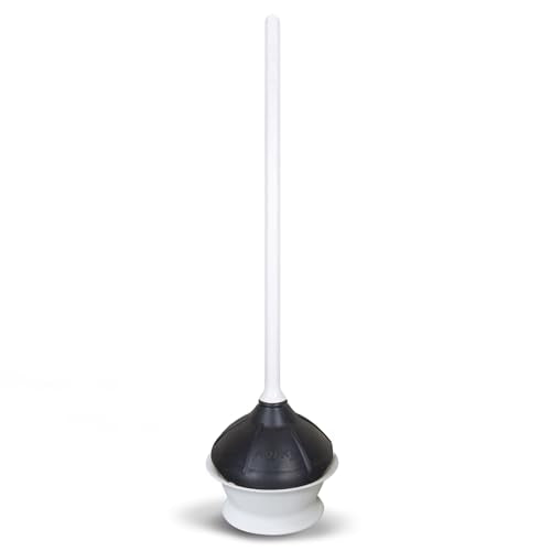 Korky Toilet Plunger and Drip Tray - style: With Drip Tray
