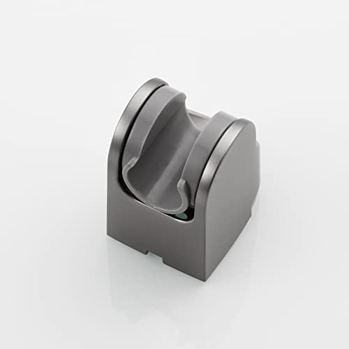Adjustable Wall Mount Shower Holder Plastic Shower Head Bracket for Handheld Showerhead, Gun Black, ST01GR - style: Gun Black