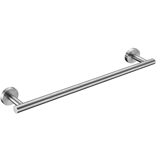 Nolimas Brushed Nickel Bath Towel Bar Single Bars Towel Rack Rod Classic Wall Mounted SUS304 Stainless Steel Bathroom Towel Holder Toilet Kitchen Towel Shelf Single Layer,24 inches - color: Brushed Nickel, size: 24inch