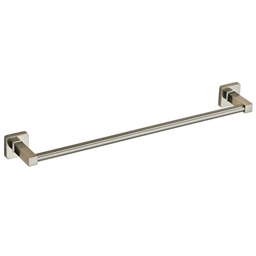 Bathroom Wall Mounted Towel Rack,18 Inch Brushed Nickel Towel Bar with Stainless Rack and Hand Towel Holder, Shower and Bath Towel Racks for Bathroom Wall(Total Length 20-Inch) - color: Brushed Nickel, size: 18In