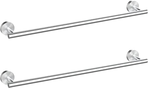 Cilee 2 Pieces Brushed Nickel Bathroom Towel Bar, 16 Inch Towel Holder | Double Towel Racks, Bathroom Towel Holder, Towel Hanger for Bathroom Stainless Steel Wall Mount - color: Brushed Nickel, size: 16inch