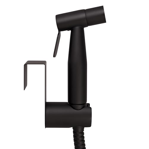 Handheld Single-Function Bidet Sprayer, Dual Mount, 48-Inch Stainless Steel Hose, Easy Install, Toilet Hygiene Solution – Design House, 583906 - color: Matte Black