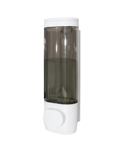 1-Chamber Soap Dispensers Wall Mount,400ml Bathroom Shower Pump Dispenser,Press Manually Lotion Shower Soap Dispenser Usefor Home,Bath,Kitchen,Hotels,Restaurants(White) - color: White, size: 1 Chamber