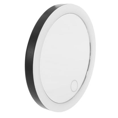 10x Magnifying LED Makeup Mirror with 3 Rechargeable Suction Cups, 4-inch Lighted Travel Cosmetic Mirror for Bathroom and Vanity Use