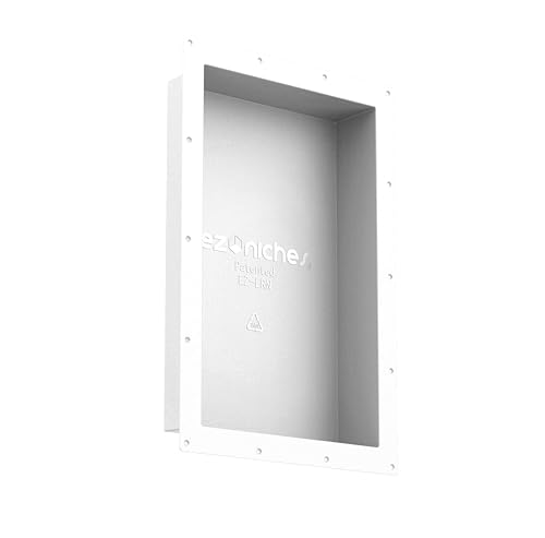 New Ready for Tile Recessed Bathroom Shower Shampoo Shelf Niche (14 in x 22 in) - size: 14" x 22" Rectangular