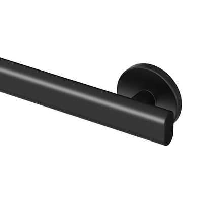 Gatco 672MX Nouveau 24" L Grab Bar, Matte Black/ADA Compliant Stainless Steel Safety Grab Bar for Bathroom - color: Matte Black, size: 24 Inch