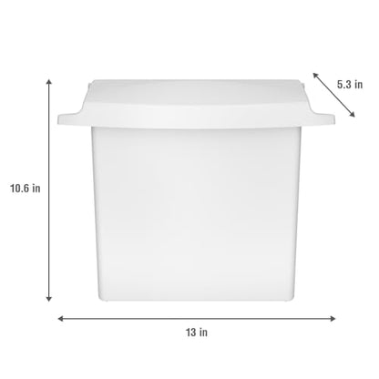 Rubbermaid Commercial Products Wall-Mounted Sanitary Napkin Receptacle Rigid Liner Easy to Clean Durable Space Saving for Restrooms in Restaurants/Hotels/Schools/Airports/Offices - style: Receptacle