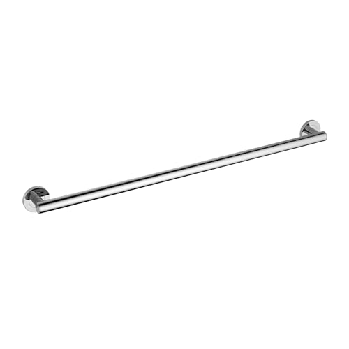 KIBI 36 Inch Stainless Steel Bathroom Safety Grab Bar | Straight Shaped Grab Bar for Bathtubs and Showers, Shower Safety Grab Bars for Seniors, Wall Mounted Anti-Slip Support (Chrome, KGB1136) - color: Chrome