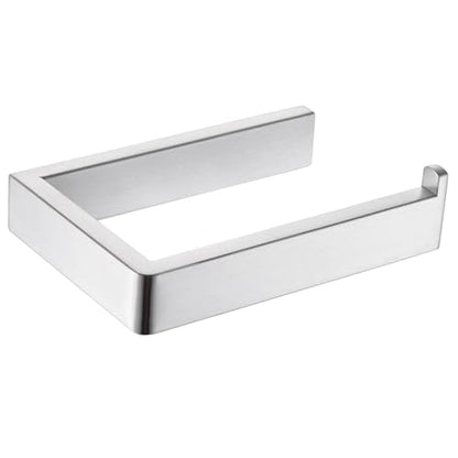 Square Toilet Paper Holder, Brushed Nickel, 304 Stainless Steel | Space-saving for Apartments, RVs, Small Bathroom, Wall Mounted Tissue Holder, Easy Roll Changes, Fits Most Rolls Size - color: Brushed Nickel