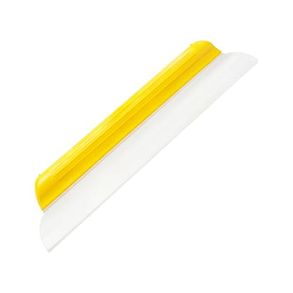 1 Pack 14 Inch Car Drying Squeegee, Yellow Flexible Silicone Water Blade for Window Shower, Auto T-Bar Rubber Wiper for Windshield & Bathroom - size: 1 Pack