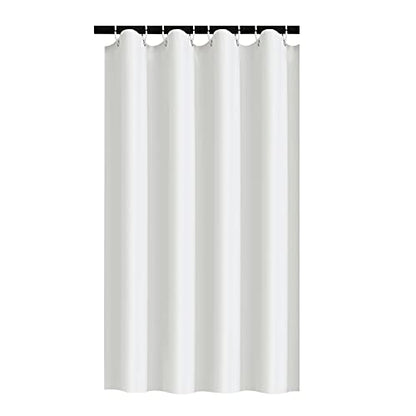 Small Shower Curtain Liner Ipx4 Waterproof, Soft Narrow Stall 47x71 Inch,RV Travel Trailer - Camper Shower Curtain with 8 Hooks and 4 Bottom Magnets/White - size: 47"W x 71"L (Pack of 1)