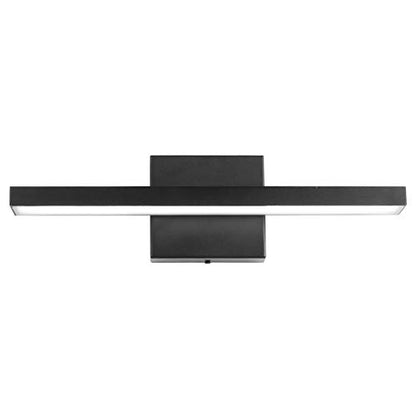 Ralbay 15.7 inch Modern LED Black Vanity Light 12W Frosted Aluminum for Bathroom Vanity Lighting Fixtures Cool White 6000K - color: Black, size: 15.7 inch