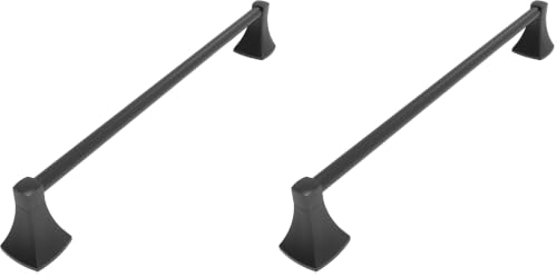 18 Inch Matte Black Towel Bar Towel Rack for Bathroom Kitchen Hand Towel Holder Dish Cloths Hanger SUS304 Stainless Steel Rustproof Wall Mount (Pack of 2) - color: Matte Black, size: 18 inch (Pack of 2)